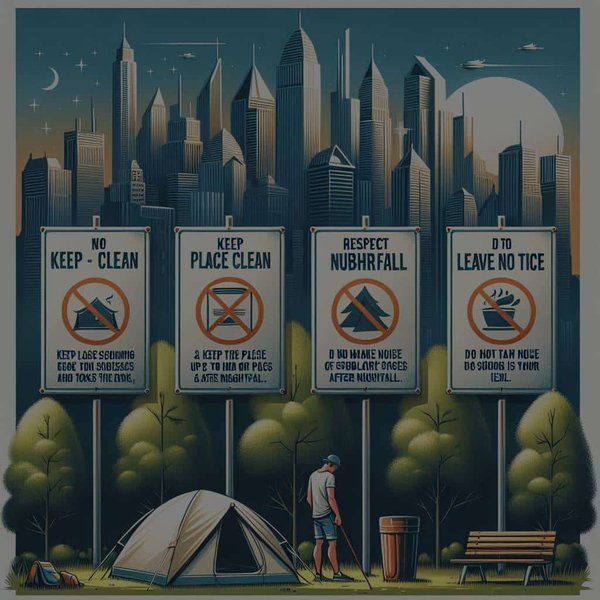 Comment pratiquer le camping urbain dans une grande métropole et quelles sont les règles ?